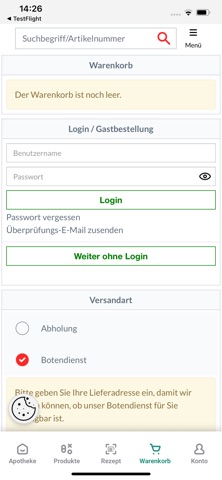 Lieblings-Apotheken iPhone screenshot