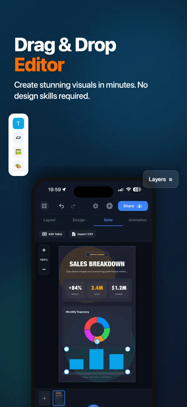 Screenshot #2 pour InfoGraphic et créateur d'affi