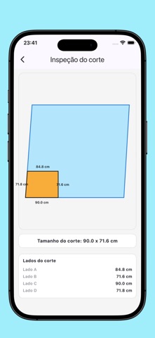 Calculadora de Revestimento iPhone screenshot
