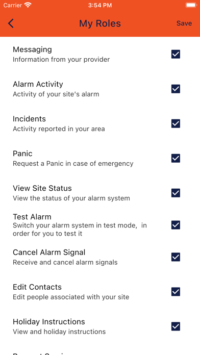 Axon Alarms Screenshot