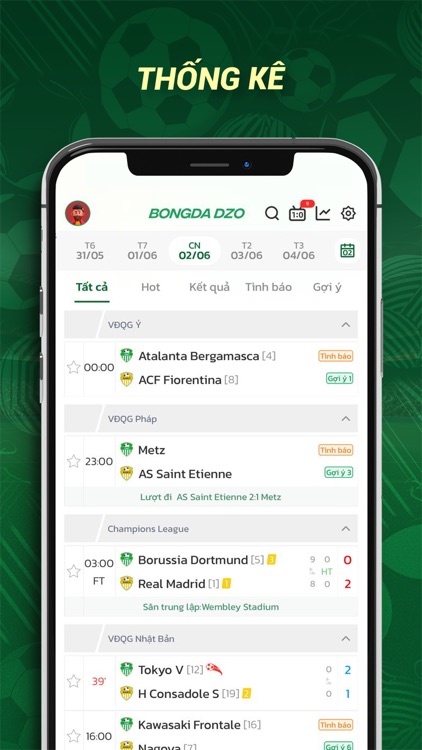 Bongdadzo - Tỷ số Bóng đá Live screenshot-3