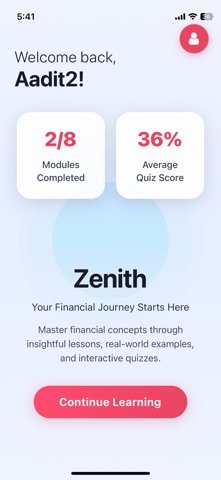 Zenith Capital Challenge screenshot