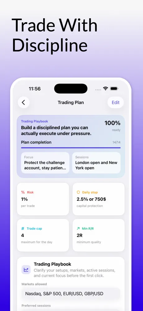 MyEdge Trading Journal — iPhone screenshot 4