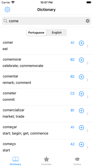 Portuguese Dictionary - words Screenshot