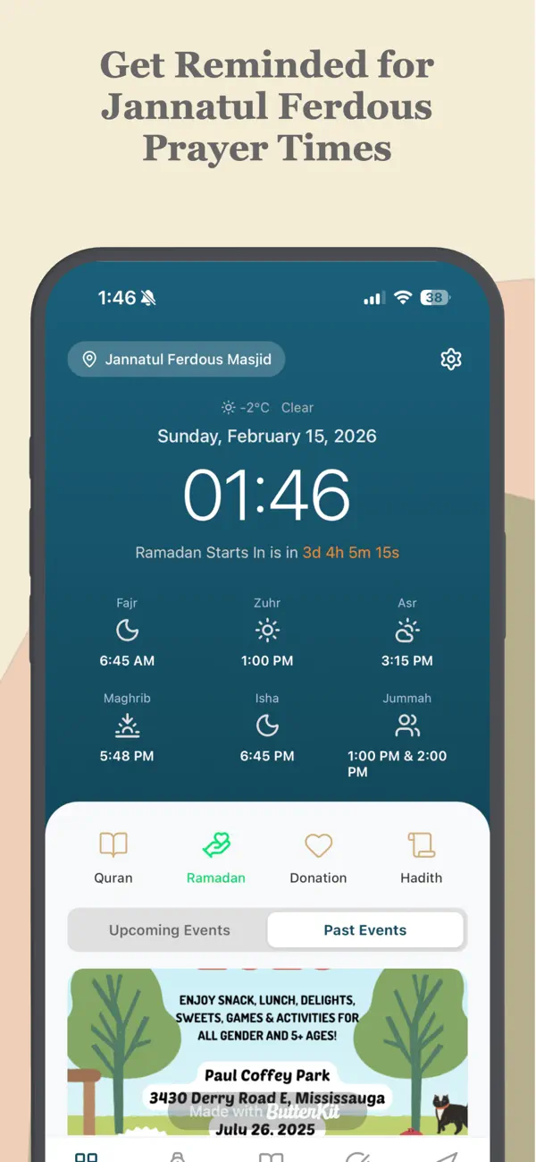 #1. JF Mosque (iOS) Av: Safery Hossain