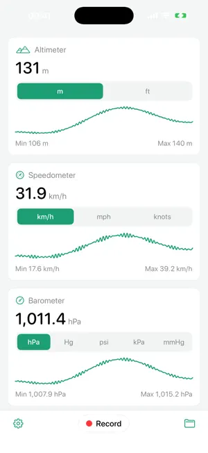 Gauges: Speedometer & Sensors screenshot 1