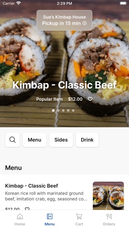 Sue’s Kimbap House