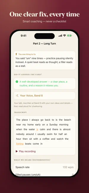 Fluent9: IELTS Speaking Coach screenshot 3