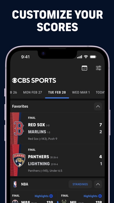 CBS Sports App: Scores & Newsのおすすめ画像4