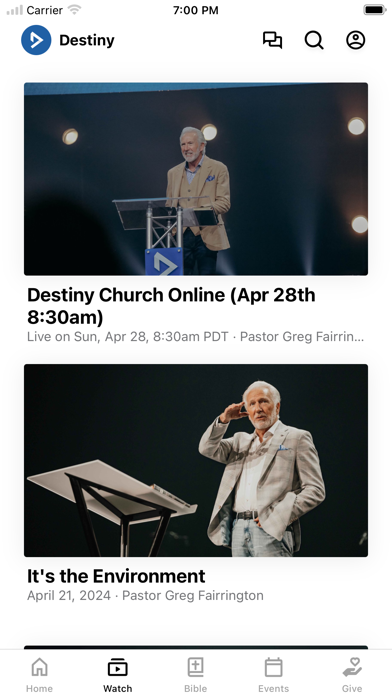 Destiny Church Screenshot