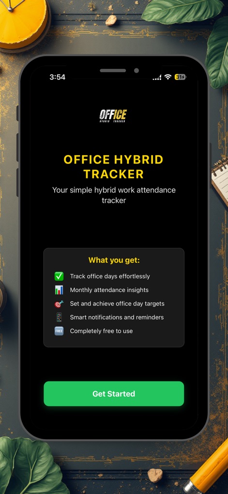 Hybrid Office Tracker - Productivity App | MWM