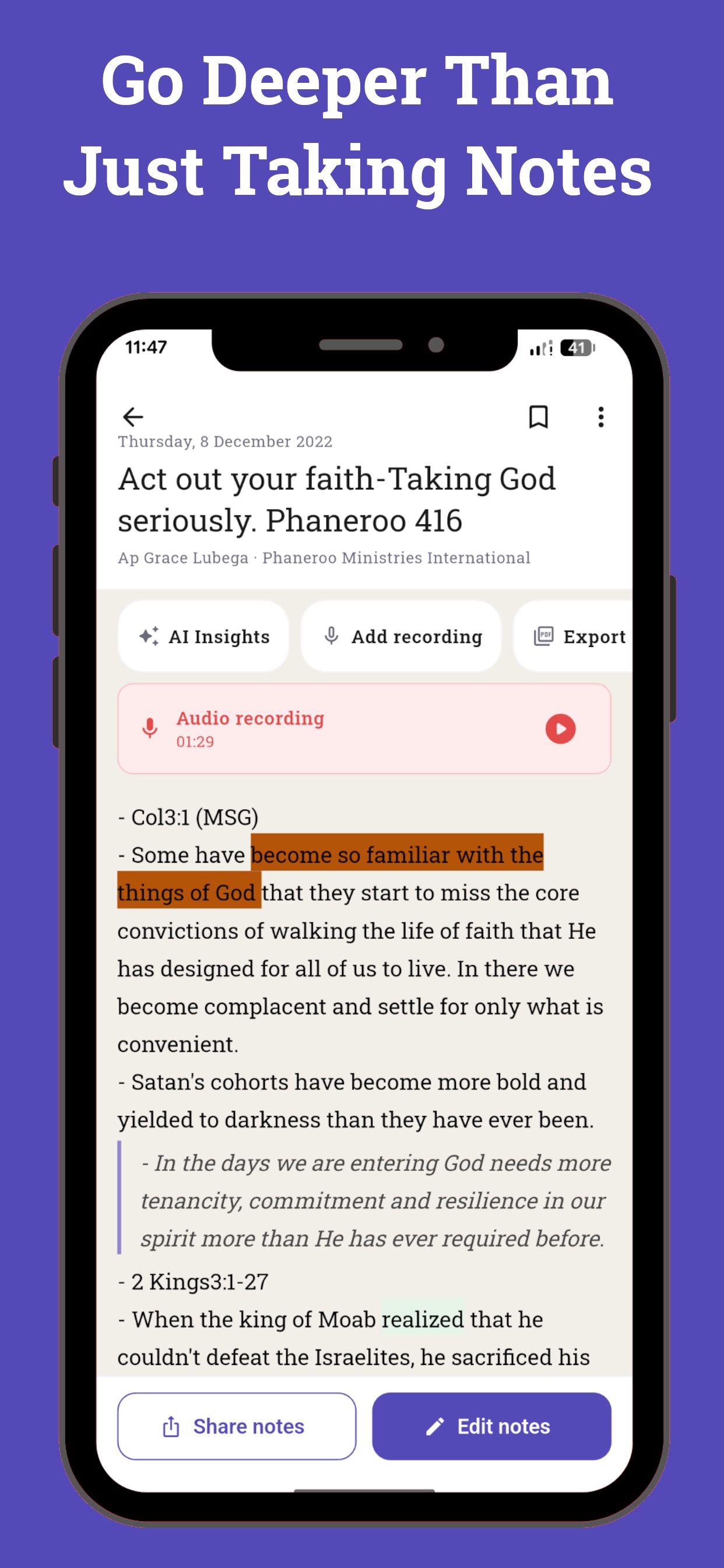 Screenshot 6 of AltarNotes