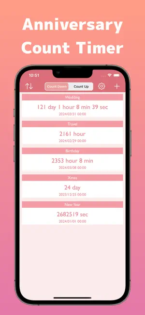 Anniversary Count Timer App. screenshot 2