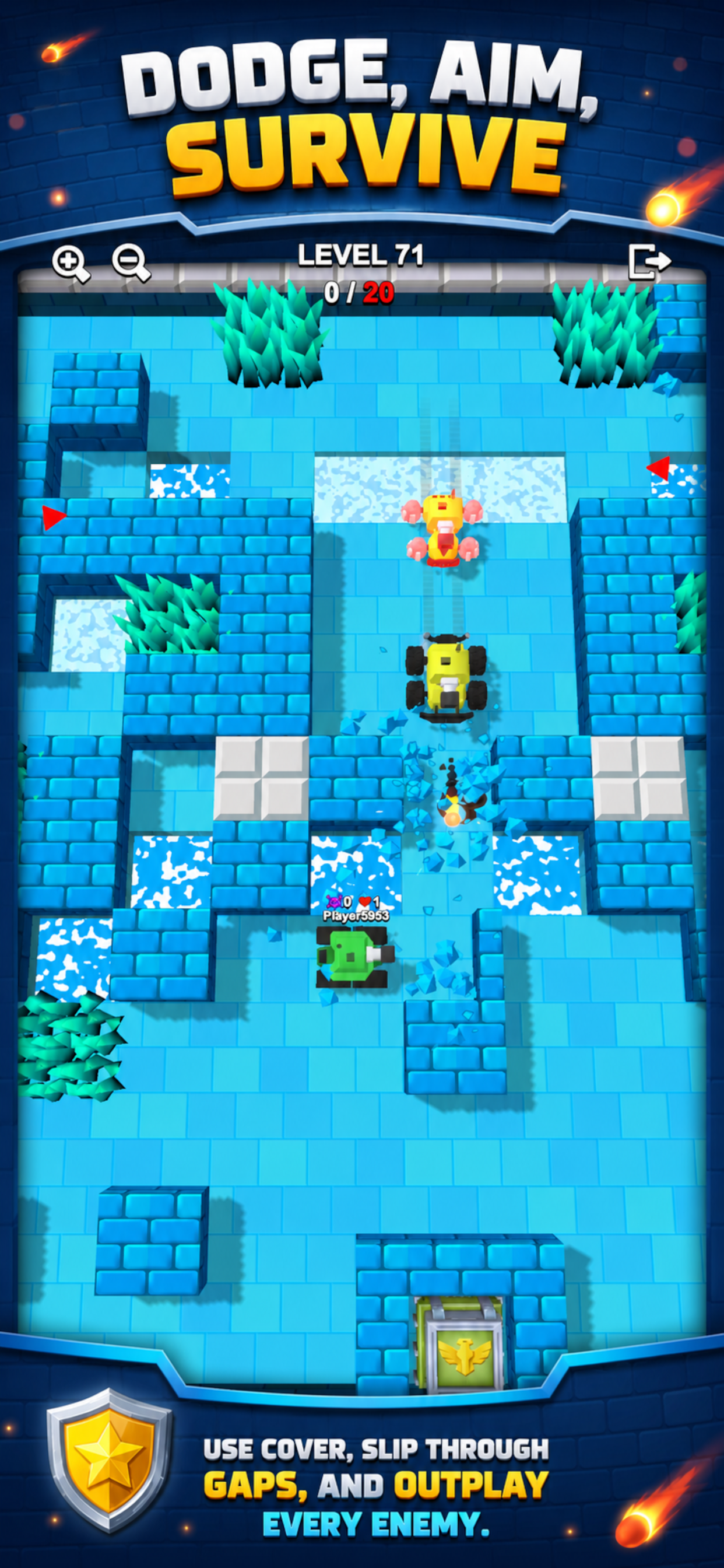 1-4 Player: Retro Tank Combat screenshot 4