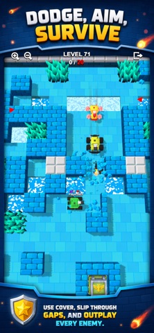 1-4 Player: Retro Tank Combat iPhone screenshot