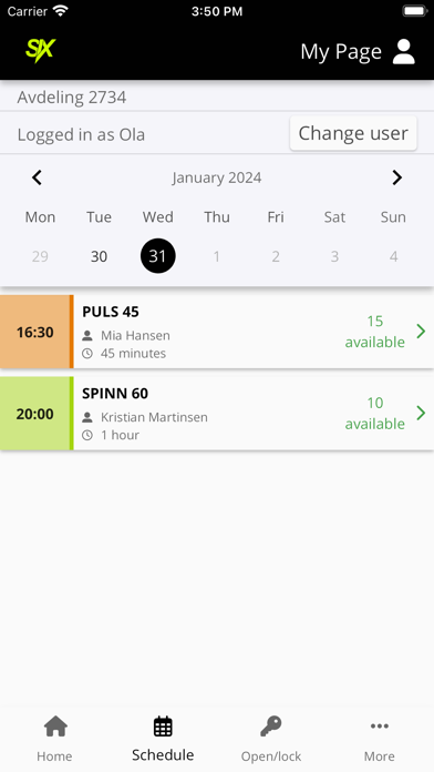 SIX Trening Screenshot