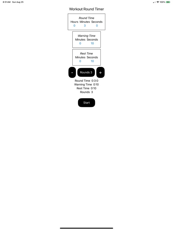 Screenshot #4 pour WorkOut-RoundTimer