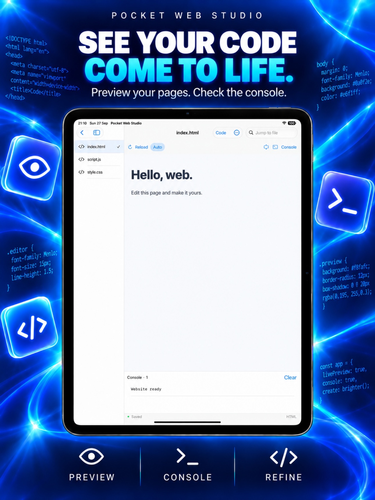 Screenshot 5 of Pocket Web Studio