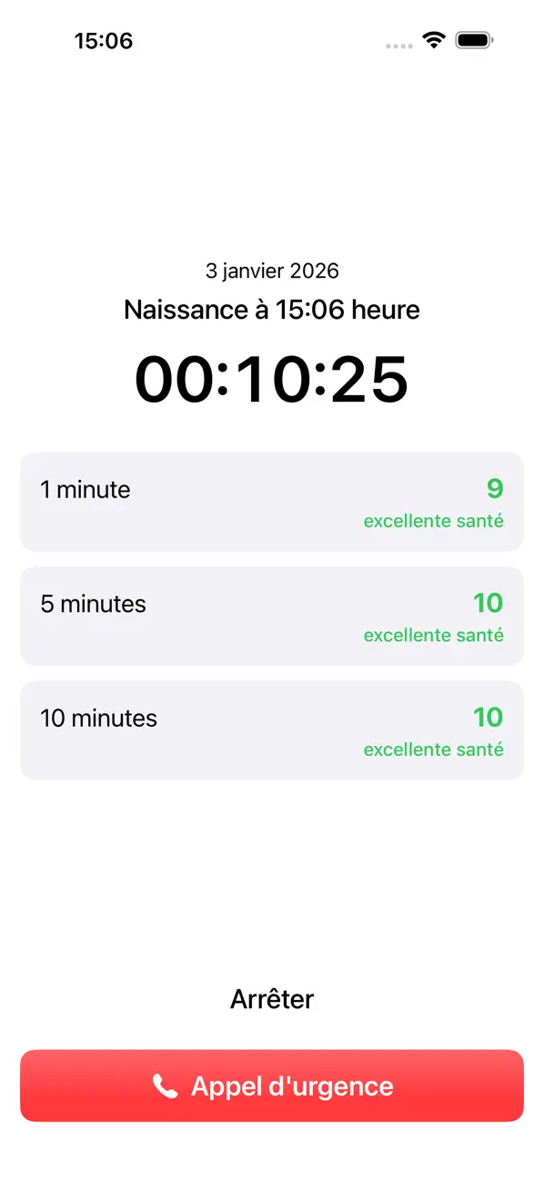 Screenshot #2 pour Chronomètre Apgar