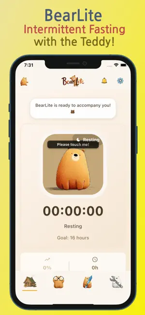 BearLite - Fasting with Bear screenshot 1