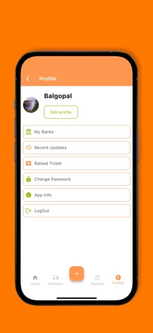 kalpalogisticsellerapp iPhone screenshot