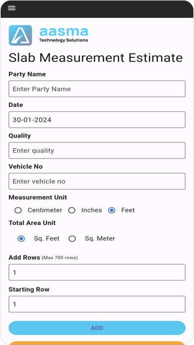 App screenshot