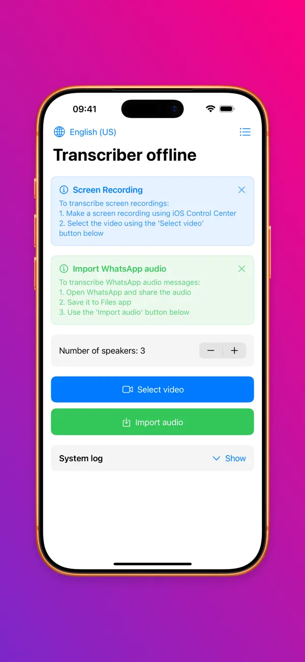 Screenshot #1 pour Tom: audio & vidéo en texte
