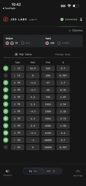 JDS Labs Core DSP screenshot 3