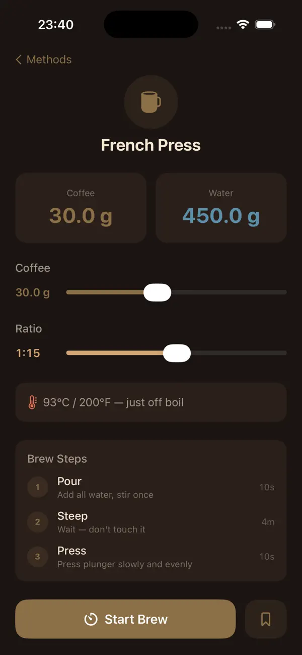 Screenshot #2 pour Dose — Coffee Calculator