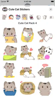 cute cat istickers iphone screenshot 1