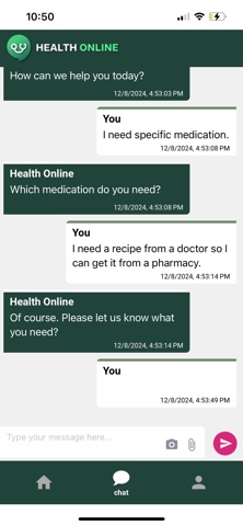 Health Online App screenshot