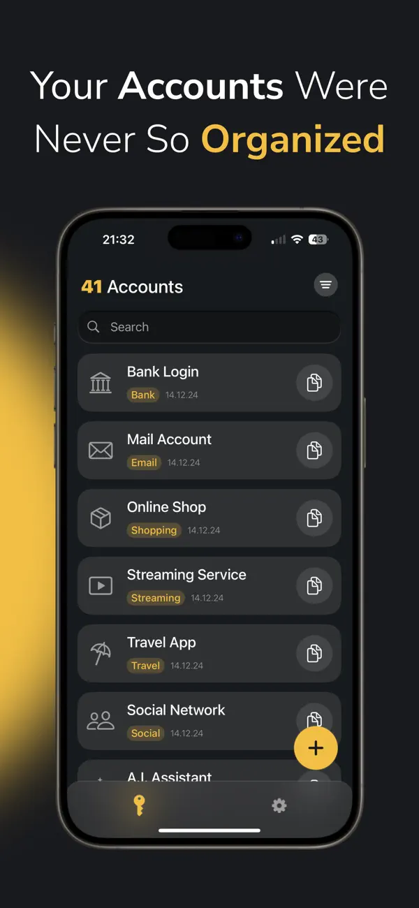 #1. MonKey Passwordmanager (iOS) Ved: CARLO ERIC DEROUAUX