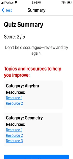 Sat® Math Quiz screenshot 3