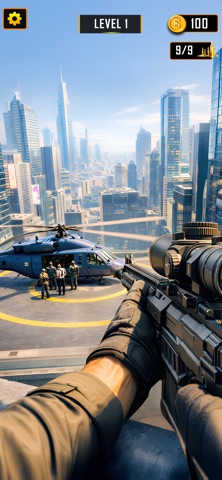 Sniper Shot Gun Shooting Game iPhone screenshot