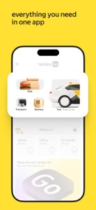 Yandex Go: Taxi Food Delivery screenshot #2 for iPhone