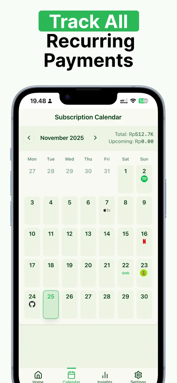 #5. Subscription Manager - Matcha (iOS) Door: Syauqy Aziz