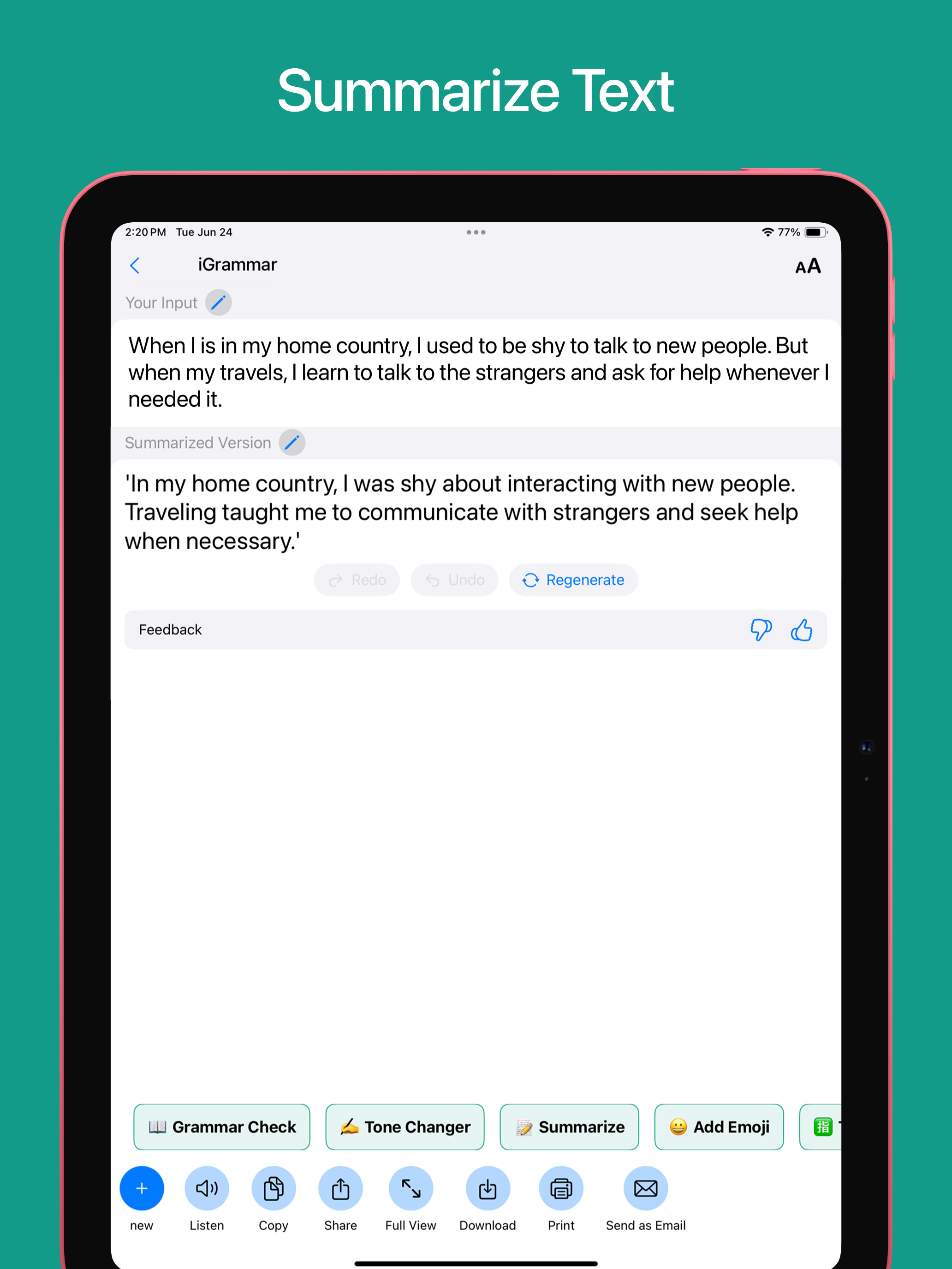 Grammar AI Checker & Corrector