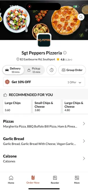 Sgt Peppers Pizzeria screenshot 4