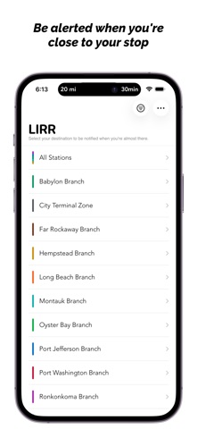 LIRR Destinations screenshot