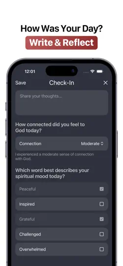 Capture d'écran de Daily Bible Verse & Journal sur iPhone 5
