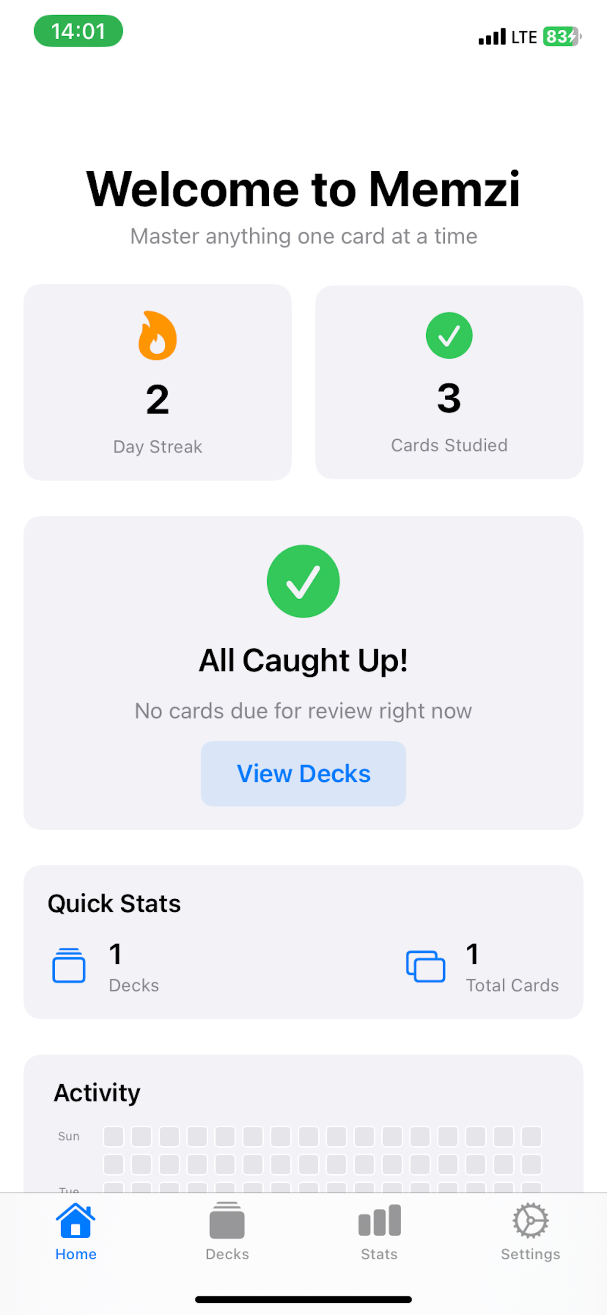 Memzi - Smart Flashcards SRS screenshot 3