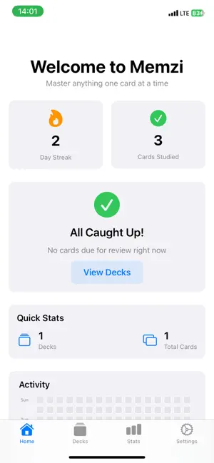 Memzi - Smart Flashcards SRS screenshot 3