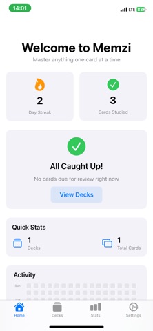 Memzi - Smart Flashcards SRS screenshot