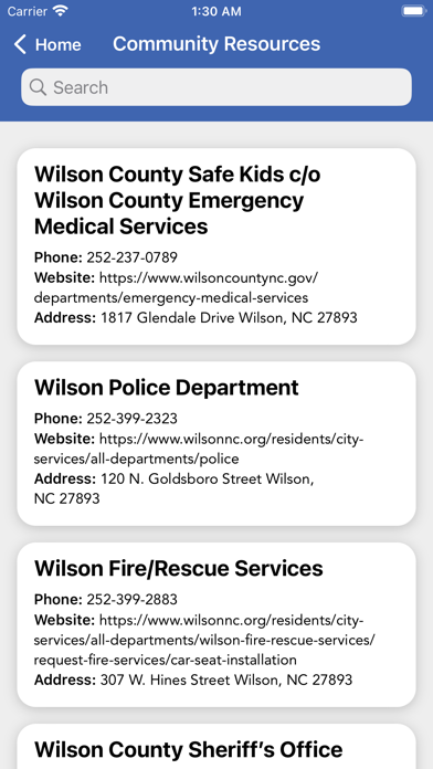 Wilson Police Department NC Screenshot