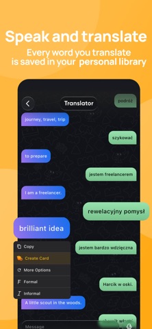 Jenzi: real-life language iPhone screenshot