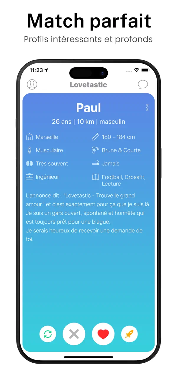 Screenshot #2 pour Lovetastic - App de Rencontres