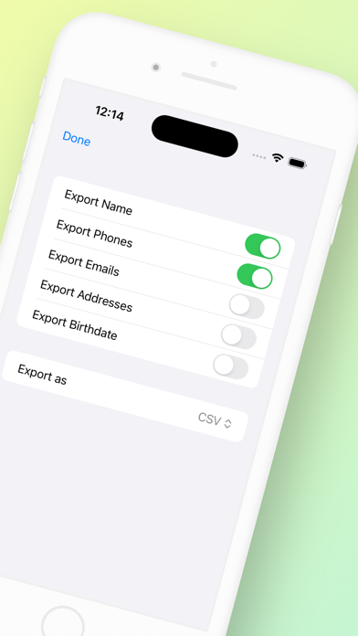 Pro Contact Exporter+ Screenshot 2 - AppWisp.com Pro Contact Exporter+ Screenshot 2 - AppWisp.com