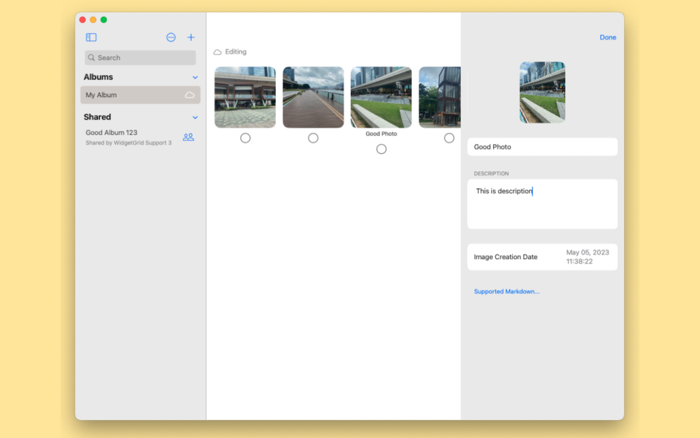MingKi Album Widgets