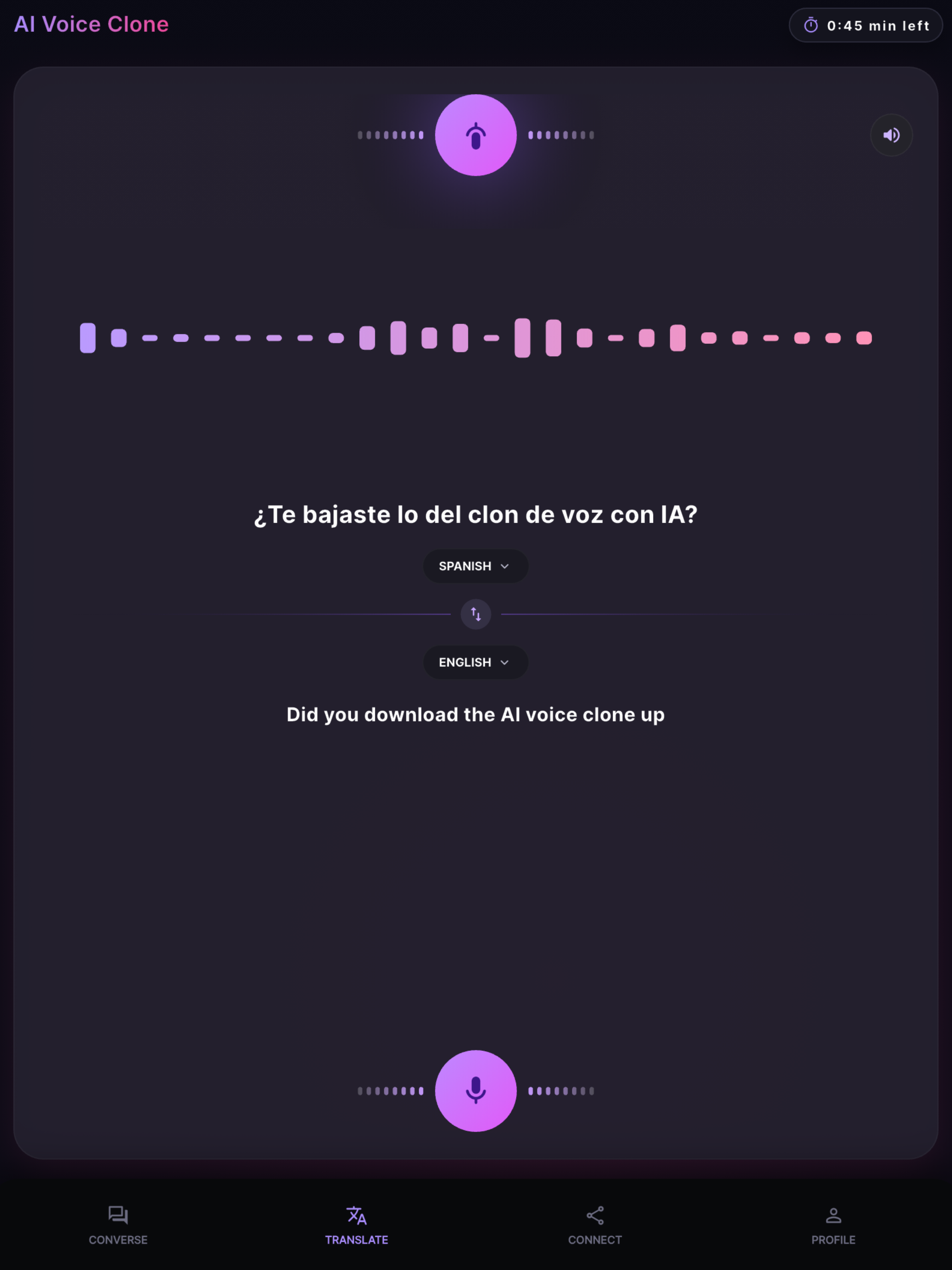 AI Voice Clone: Translator screenshot 7