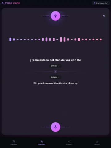 AI Voice Clone: Translator iPad screenshot